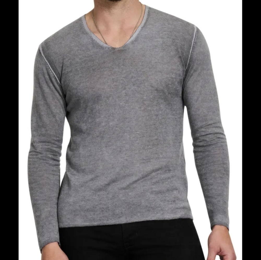 NWOT John Varvatos Artisan silk cashmere blend sweater Sz L